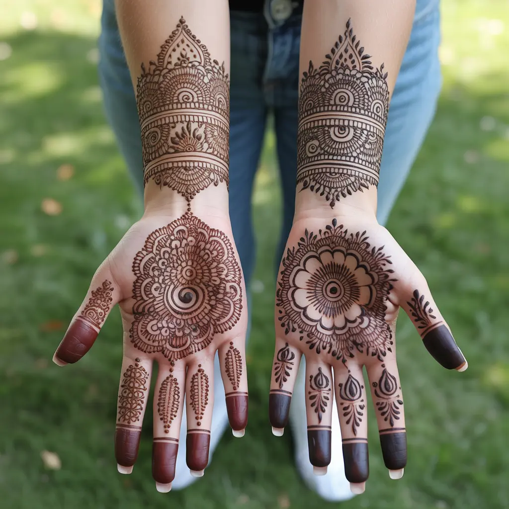 The Beauty of Henna Tattoos – Beautiful full-hand henna tattoo designs with intricate paisley and floral patterns.