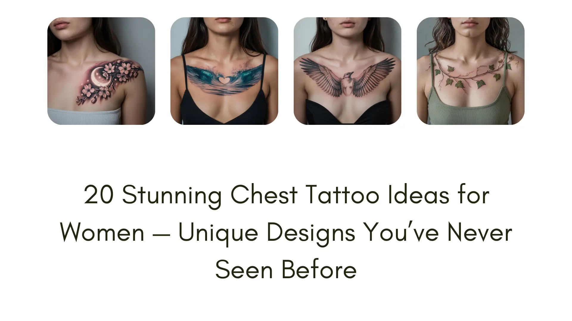 Discover 20 unique chest tattoo female designs with stunning, realistic ideas — from delicate florals to bold mythical art, perfect for your next ink.