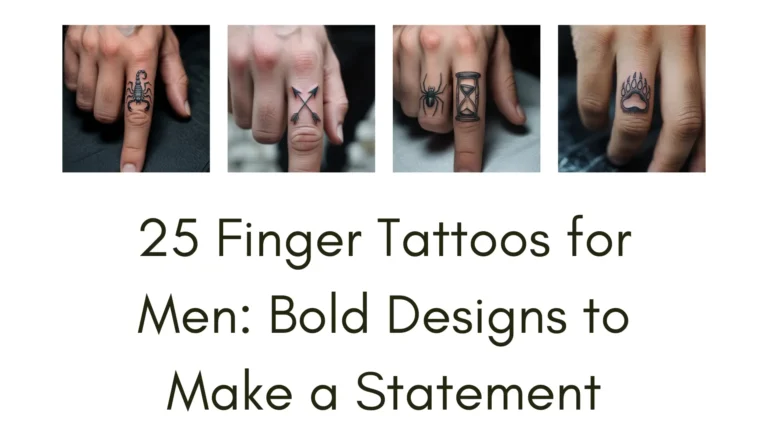 Discover 25 bold finger tattoos for men, from wolf heads to geometric mountains. Explore unique designs, meanings, and tips for lasting ink in this ultimate guide to finger tattoos.