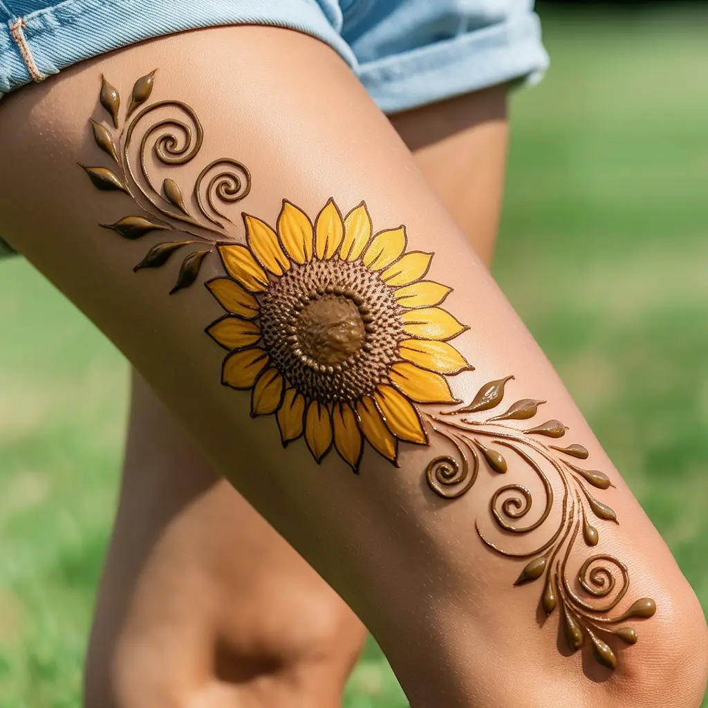 Simple and Minimalist Henna Tattoos – Simple and minimalist lotus henna tattoo designs on inner wrist.