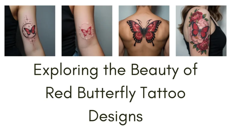Exploring the Beauty of Red Butterfly Tattoo Designs