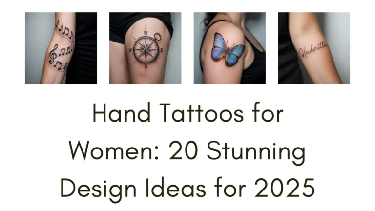 Discover 20 stunning hand tattoos for women in 2025, from mandala patterns to minimalist symbols. Explore floral, geometric, and astrology-inspired designs for bold self-expression.